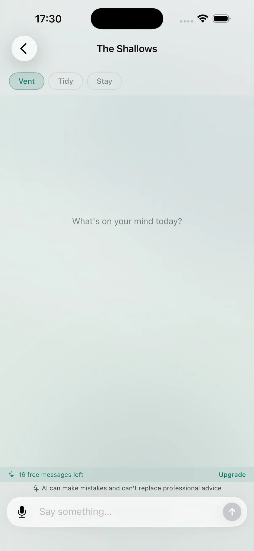 Lightvessel conversation screen on iPhone